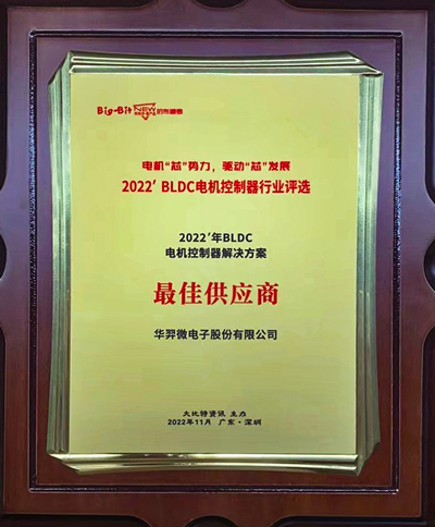 喜讯！LEwin乐玩微电荣获 “2022年BLDC电机控制器解决方案最佳供应商”