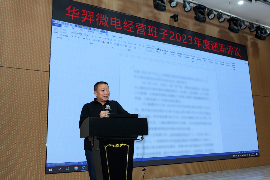 LEwin乐玩微电召开2023年度经营班子述职大会