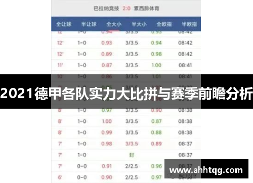 2021德甲各队实力大比拼与赛季前瞻分析