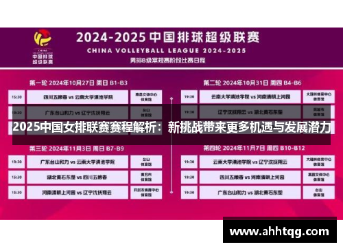 2025中国女排联赛赛程解析：新挑战带来更多机遇与发展潜力