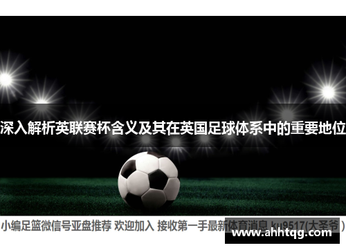 深入解析英联赛杯含义及其在英国足球体系中的重要地位